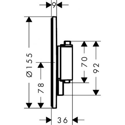 Hansgrohe Ecostat Comfort S bateria prysznicowa podtynkowa termostatyczna biała 33714700
