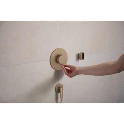 Hansgrohe Ecostat Comfort S bateria prysznicowa podtynkowa termostatyczna brąz szczotkowany 33714140