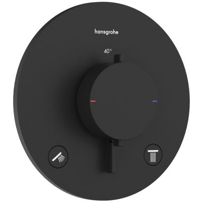 Hansgrohe Ecostat Comfort S bateria wannowo-prysznicowa podtynkowa termostatyczna czarna 33715670