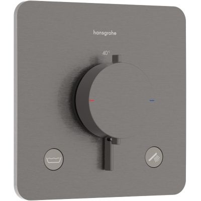 Hansgrohe Ecostat Comfort Q bateria wannowo-prysznicowa podtynkowa termostatyczna czarny chrom szczotkowany 33717340