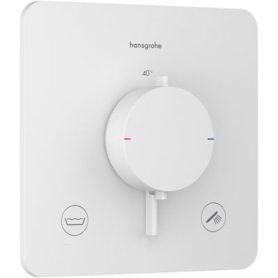 Hansgrohe Ecostat Comfort Q bateria wannowo-prysznicowa podtynkowa termostatyczna biała 33717700