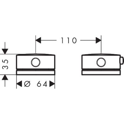 Axor One bateria wannowo-prysznicowa nawannowa z termostatem chrom 48470000