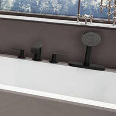 Hansgrohe Vivenis bateria nawannowa 4-otworowa czarny mat 75444670