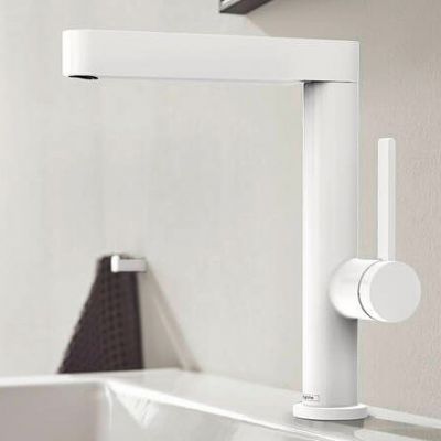Hansgrohe Finoris bateria umywalkowa stojąca wysoka EcoSmart biały mat 76060700