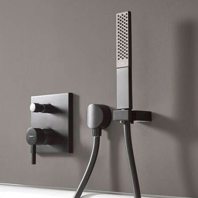 Hansgrohe Finoris bateria wannowo-prysznicowa podtynkowa czarny mat 76416670