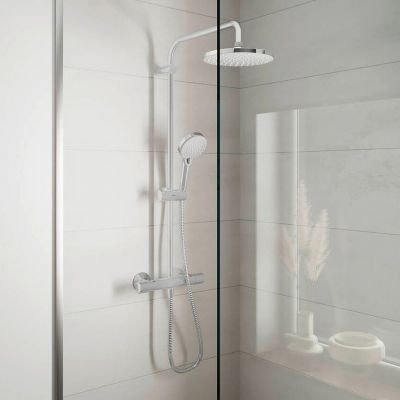 Hansgrohe Vernis Blend zestaw prysznicowy termostatyczny ścienny z deszczownicą chrom 26276000