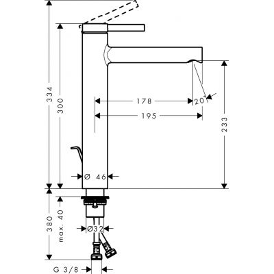 Hansgrohe Zesis S bateria umywalkowa stojąca chrom 74730000
