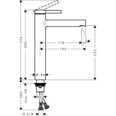 Hansgrohe Zesis S bateria umywalkowa stojąca chrom 74732000