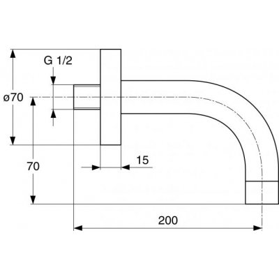 Ideal Standard Celia wylewka do wanny F1090AA