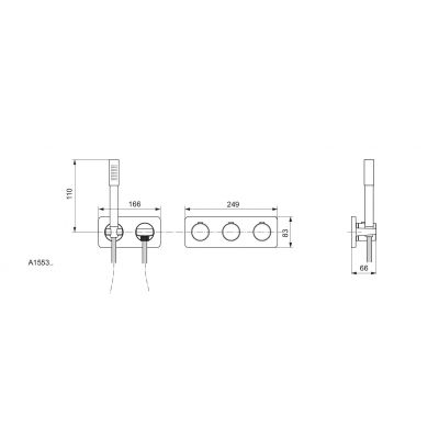 Ideal Standard Archimodule zestaw wannowo-prysznicowy podtynkowy termostatyczny chrom A1553AA