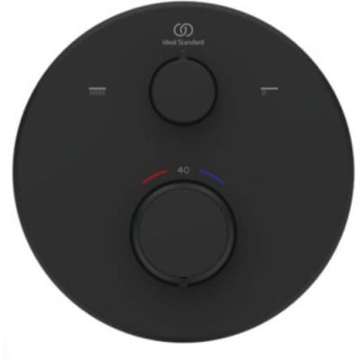 Ideal Standard Ceratherm T25 bateria wannowo-prysznicowa termostatyczna podtynkowa satynowa czerń A8583XG