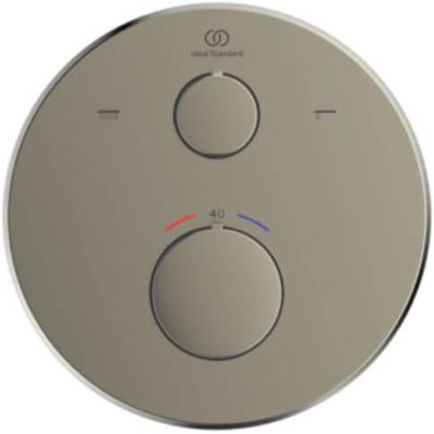 Ideal Standard Ceratherm T100 bateria wannowo-prysznicowa podtynkowa z termostatem srebrna burza A8584GN