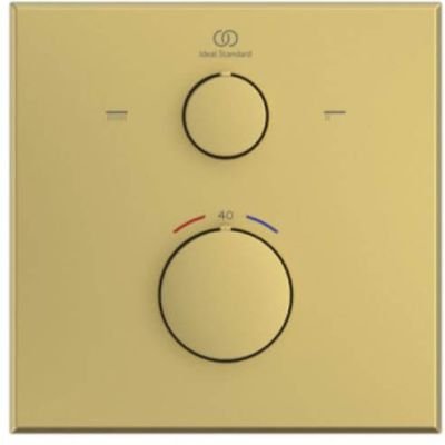 Ideal Standard Ceratherm C100 bateria wannowo-prysznicowa podtynkowa złoto mat A8588A2