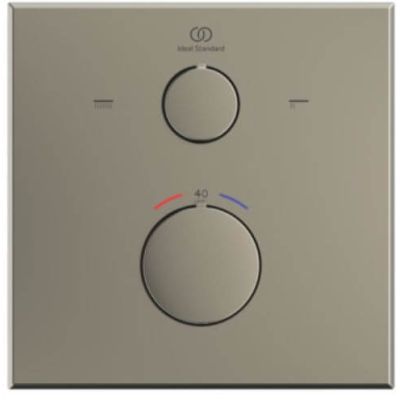 Ideal Standard Ceratherm C100 bateria wannowo-prysznicowa podtynkowa srebrna burza A8588GN