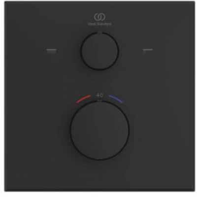 Ideal Standard Ceratherm C100 bateria wannowo-prysznicowa podtynkowa satynowa czerń A8588XG