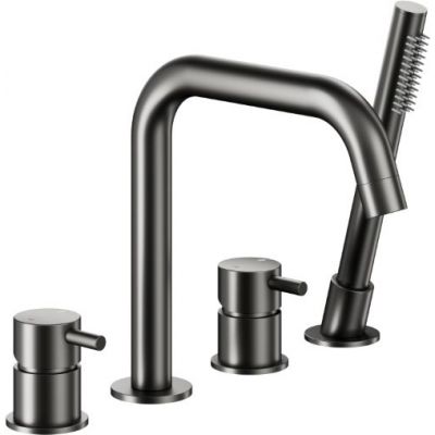 KFA Armatura Moza Black bateria wannowo-prysznicowa nawannowa gun metal grey 5035-210-61