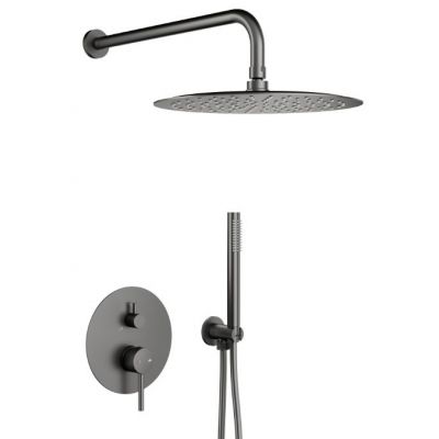 KFA Armatura Moza bateria wannowo-prysznicowa podtynkowa gun metal grey 5039-501-61