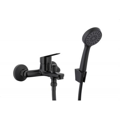 KFA Armatura Sparc bateria wannowo-prysznicowa ścienna czarna 5414-510-81