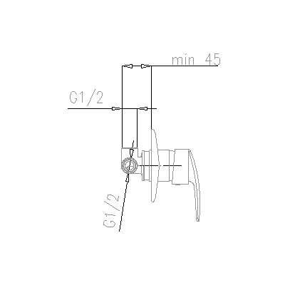 Kfa Rubin bateria natryskowa podtynkowa [element sterujący] 569-610-00