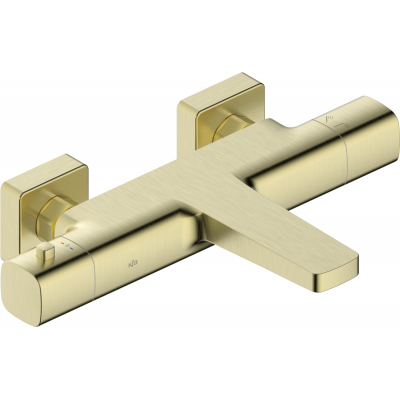 KFA Armatura Malaga bateria wannowo-prysznicowa ścienna termostatyczna złoto szczotkowane 5754-010-31