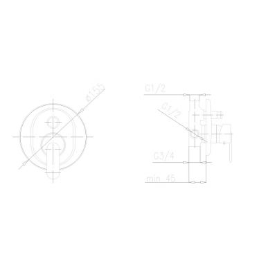Kfa Cyrkon bateria wannowo-prysznicowa podtynkowa chrom 589-410-00
