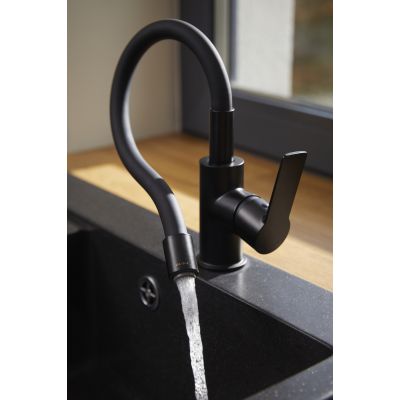 KFA Armatura Rumba bateria kuchenna stojąca czarna 6553-915-81