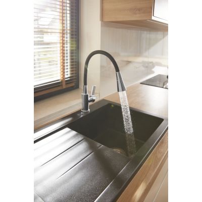 KFA Armatura Rumba bateria kuchenna stojąca chrom-czarna 6553-925-00