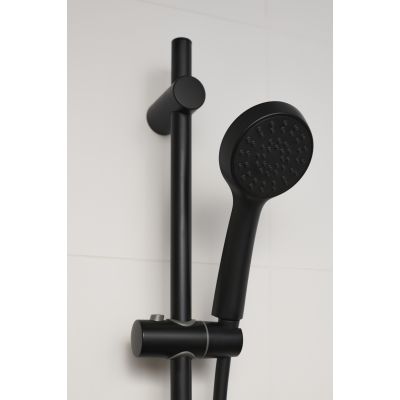 KFA Armatura Sparc zestaw prysznicowy ścienny czarny 841-371-81