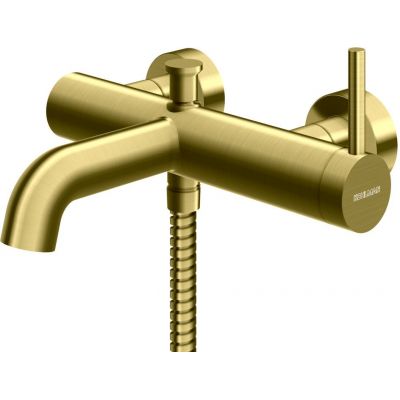 Kohlman Axel bateria wannowo-prysznicowa ścienna złoty szczotkowany QW110AGDB