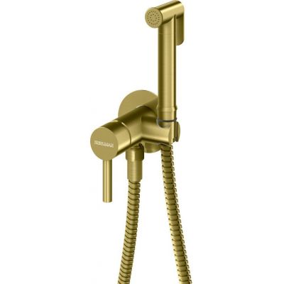 Kohlman Axel Black bateria bidetowa podtynkowa złoty szczotkowany QW135AGDB