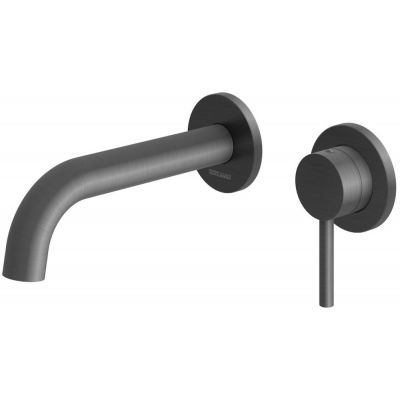 Kohlman Axel Gray bateria umywalkowa podtynkowa grafit szczotkowany QW180AG