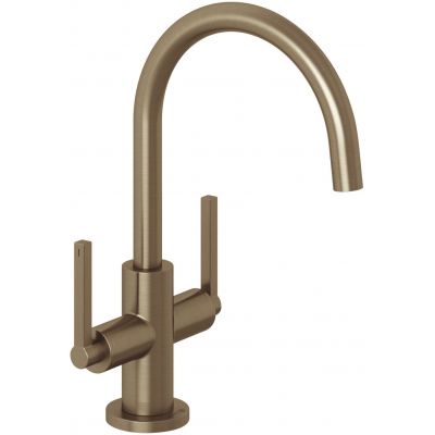 Kludi Nova Fonte Puristic bateria umywalkowa stojąca brązowy szczotkowany 20118N115