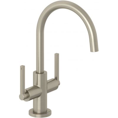 Kludi Nova Fonte Puristic bateria umywalkowa stojąca nikiel szczotkowany 20118N515