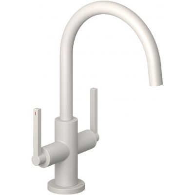 Kludi Nova Fonte Puristic bateria umywalkowa stojąca szaro-beżowy mat 20118O215