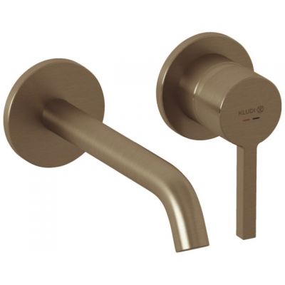 Kludi Nova Fonte Pura bateria umywalkowa podtynkowa brązowy szczotkowany 20244N115