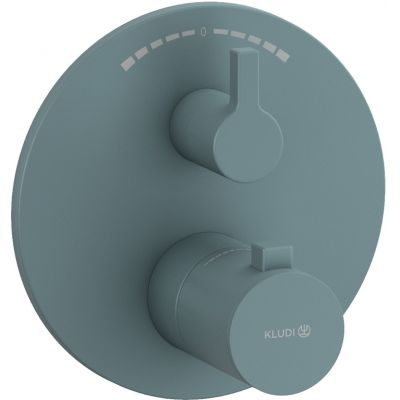 Kludi Nova Fonte Puristic bateria wannowo-prysznicowa podtynkowa termostatyczna morski mat 20810O315