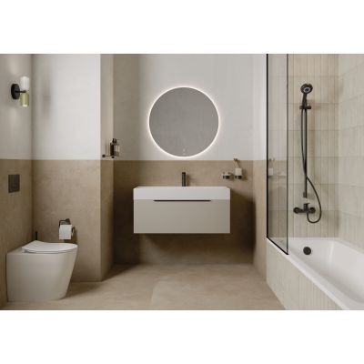 Kludi X1 bateria wannowo-prysznicowa ścienna czarny mat 326913975