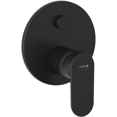 Kludi X1 bateria wannowo-prysznicowa podtynkowa czarny mat 327593975