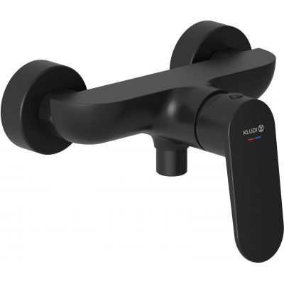 Kludi X1 bateria prysznicowa ścienna czarny mat 328313975