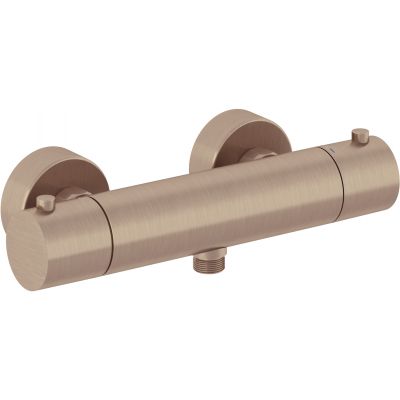 Kludi Objekta bateria prysznicowa ścienna termostatyczna brązowy szczotkowany 35200N138