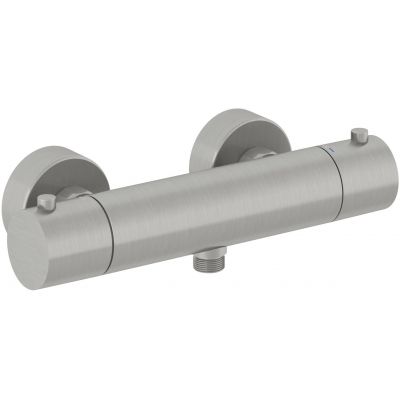 Kludi Objekta bateria prysznicowa ścienna termostatyczna nikiel szczotkowany 35200N538