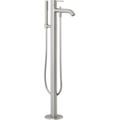 Kludi Nova Fonte Pura bateria wannowo-prysznicowa wolnostojąca nikiel szczotkowany 38590N515