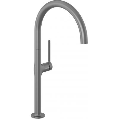 Kludi Reef bateria kuchenna stojąca czarny szczotkowany 50803N275