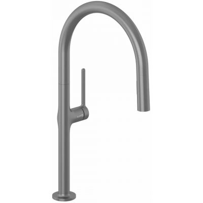 Kludi Reef bateria kuchenna stojąca czarny szczotkowany 50851N275