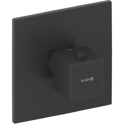 Kludi Decus bateria prysznicowa podtynkowa termostatyczna czarna 547393975