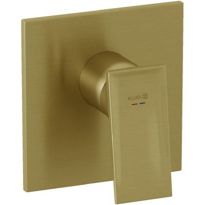 Kludi Decus bateria prysznicowa podtynkowa złota szczotkowana 54755N075