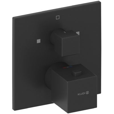 Kludi Decus bateria wannowo-prysznicowa podtynkowa termostatyczna czarna 548103975