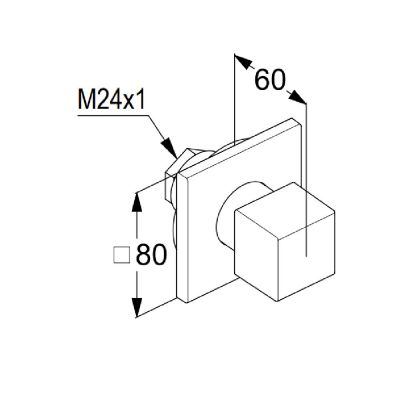 Kludi Decus element zewnętrzny zaworu podtynkowego złoty szczotkowany 54816N075