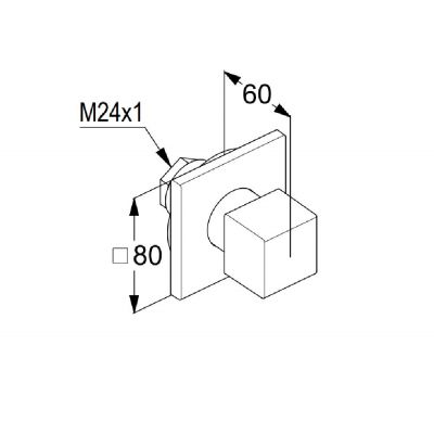 Kludi Decus element zewnętrzny zaworu podtynkowego chrom 548460575