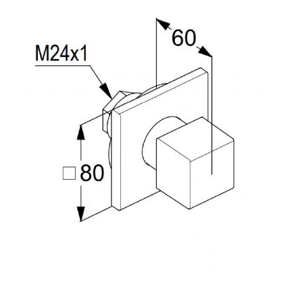 Kludi Decus element zewnętrzny zaworu podtynkowego złoty szczotkowany 54846N075